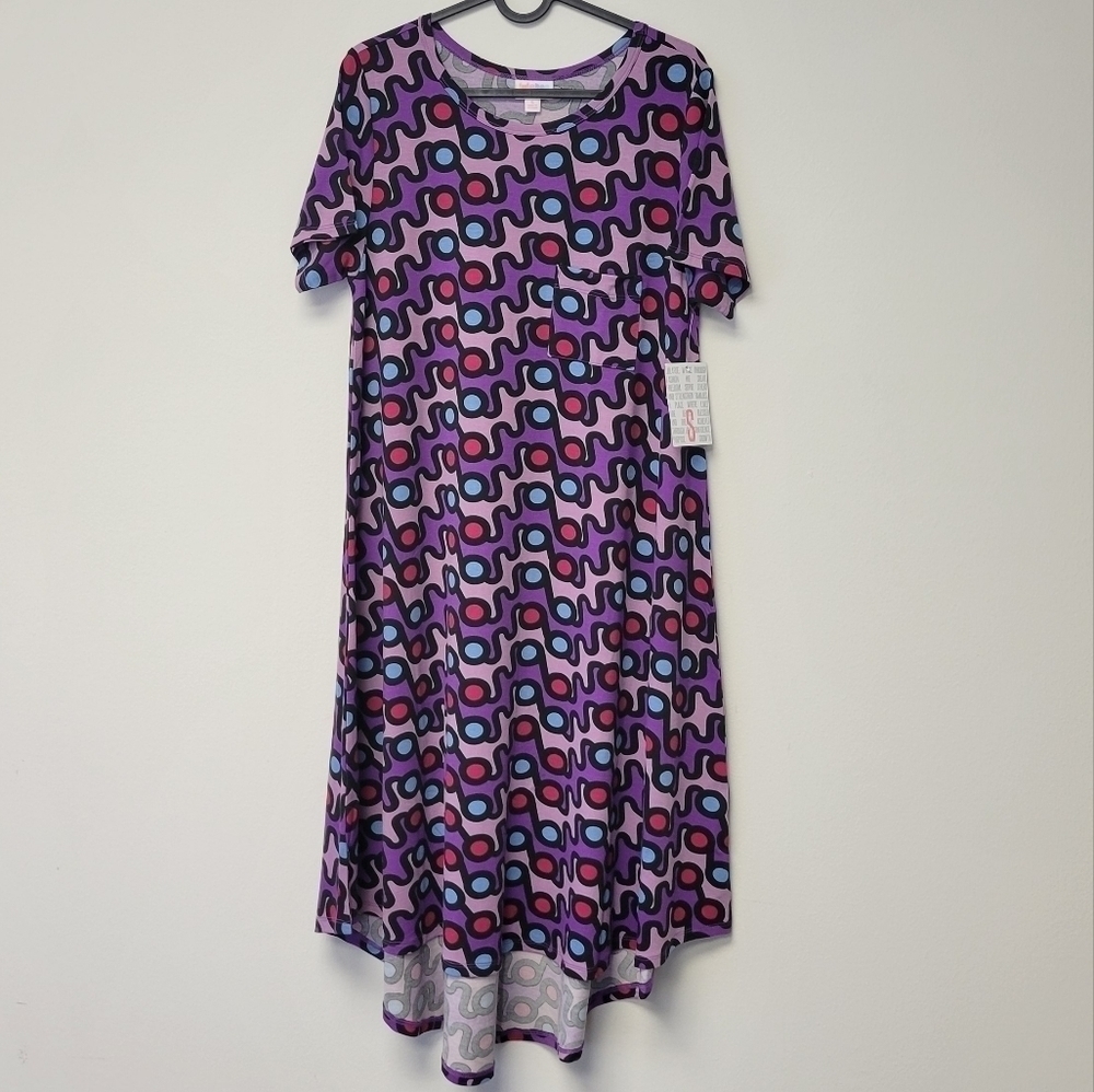 LuLaRoe Carly Swing Dress Retro S